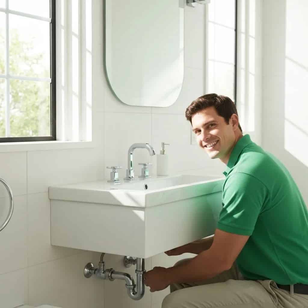 Débouchage d'une douche par un technicien DEBOUCHETOUT